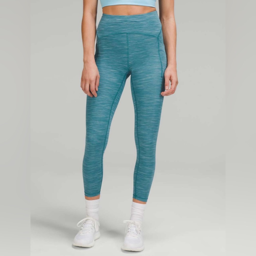 Lululemon Power Thru High-Rise Tight Heathered Capture Blue Women’s Leggings